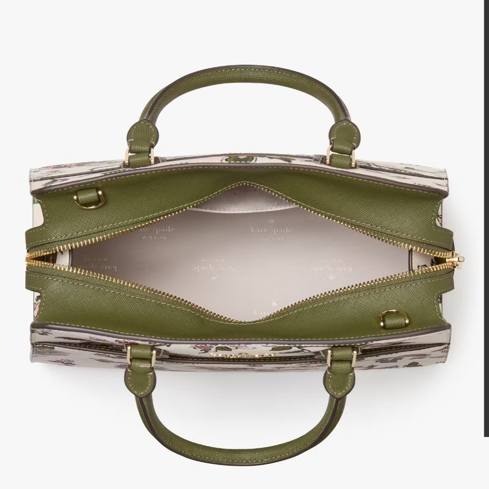Kate Spade Madison Floral Medium Satchel, Meringue Multi - Picture 5 of 5